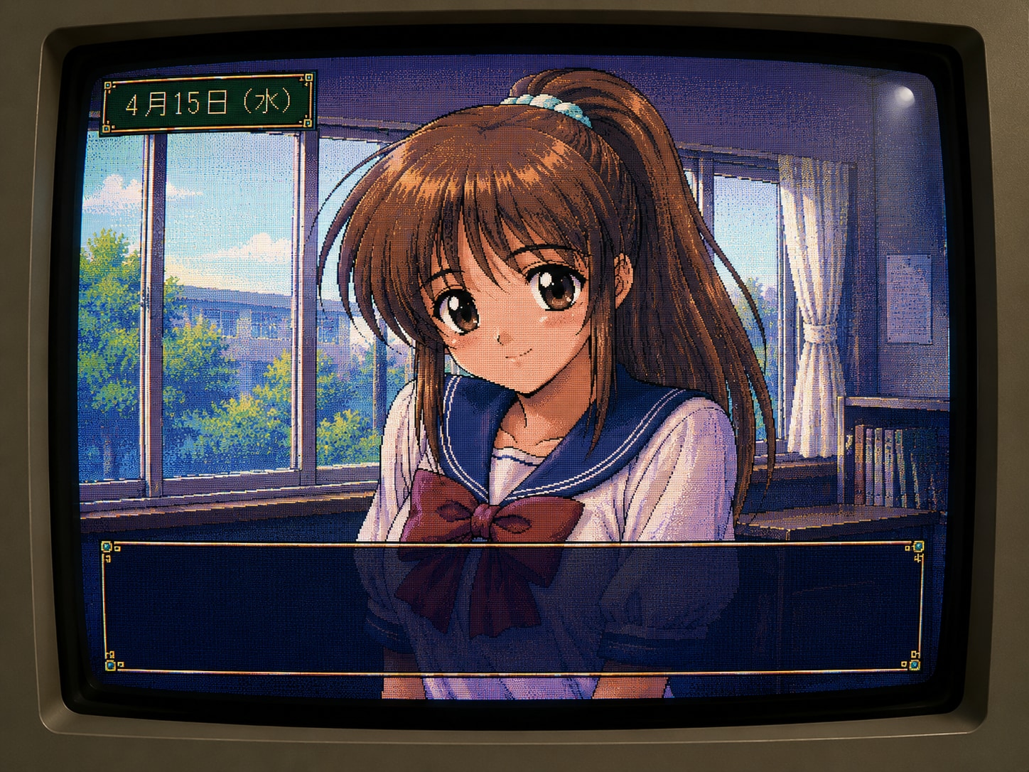 90年代恋愛シュミレーションゲーム風な女の子 | の人気AIイラスト・グラビア