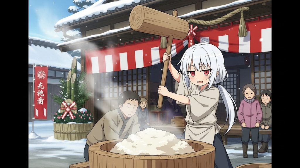 餅つきアイちゃん