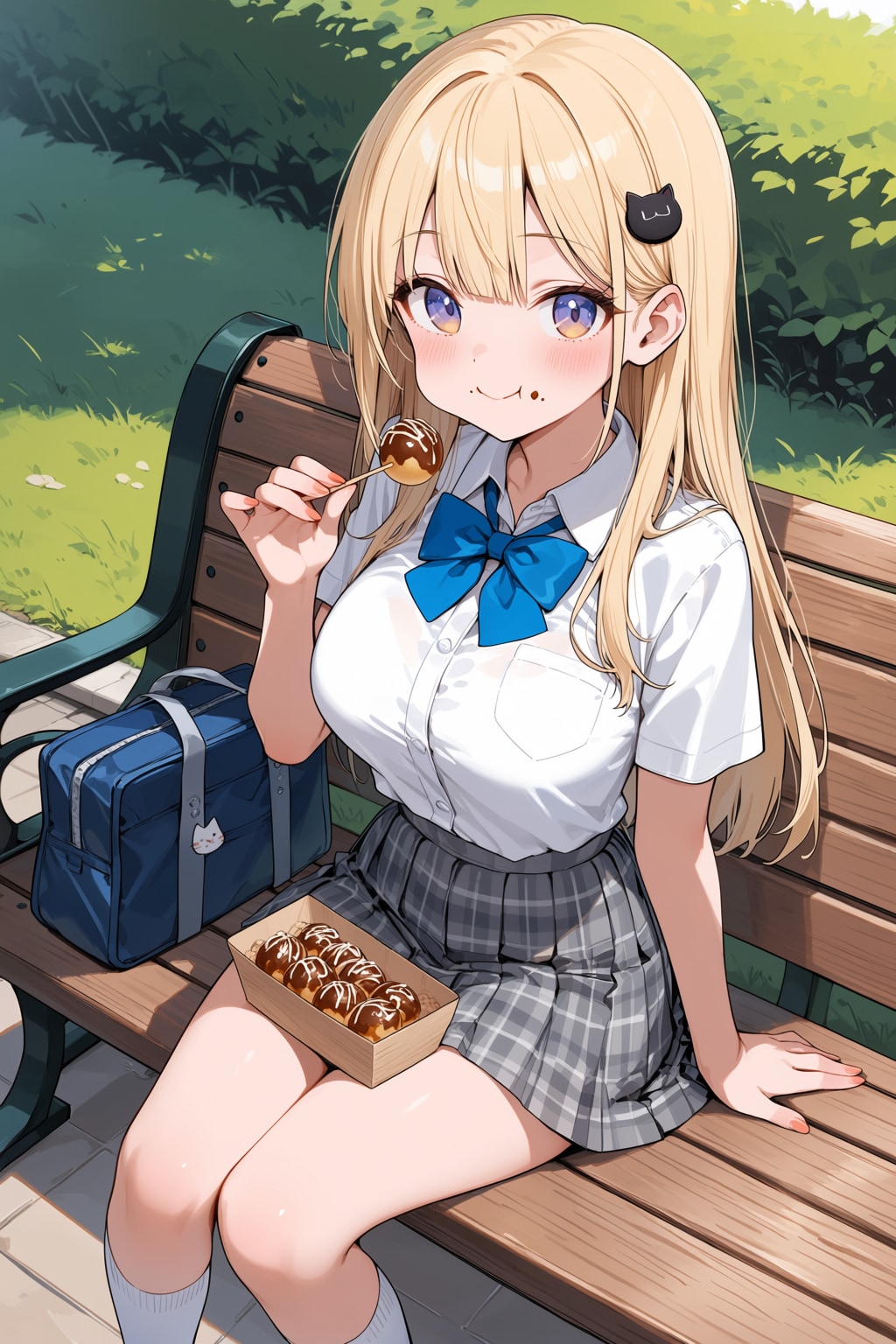 たこ焼きを食べるひまりちゃん（ANIMA）