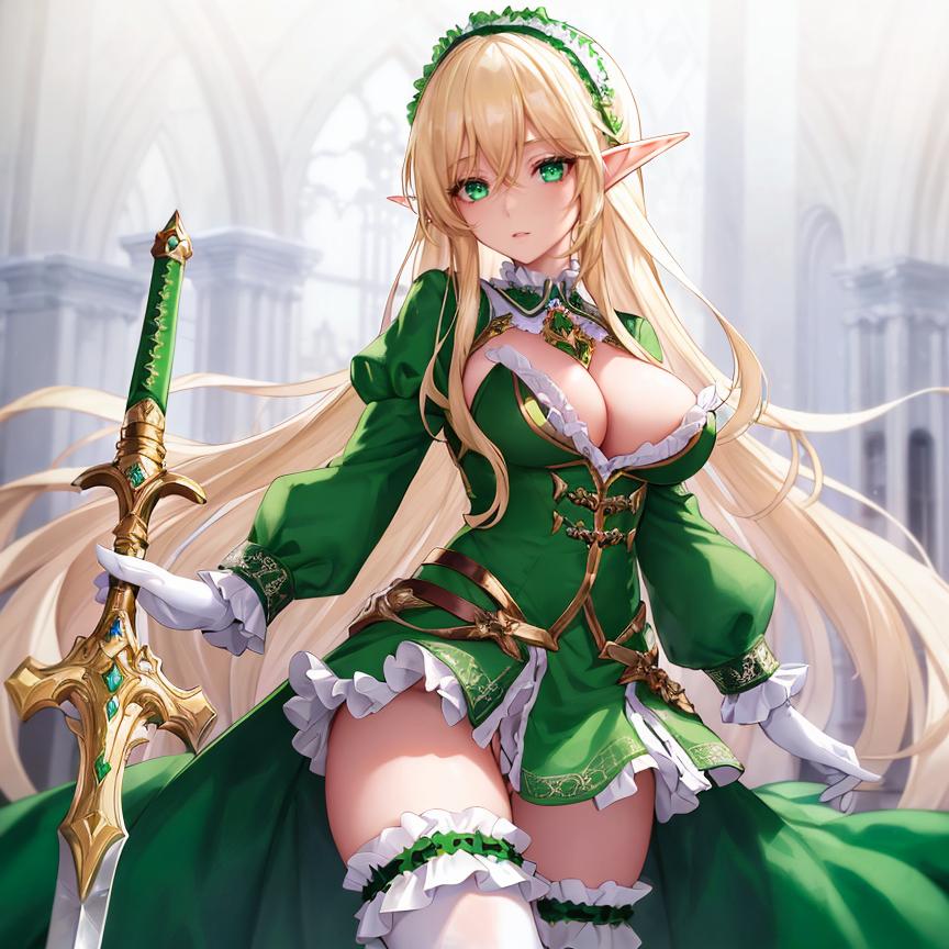 エルフの姫騎士お姉さん