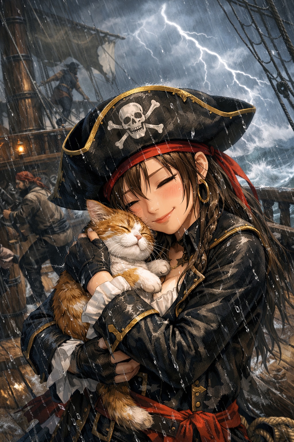 嵐を呼ぶねこかわいい | の人気AIイラスト・グラビア