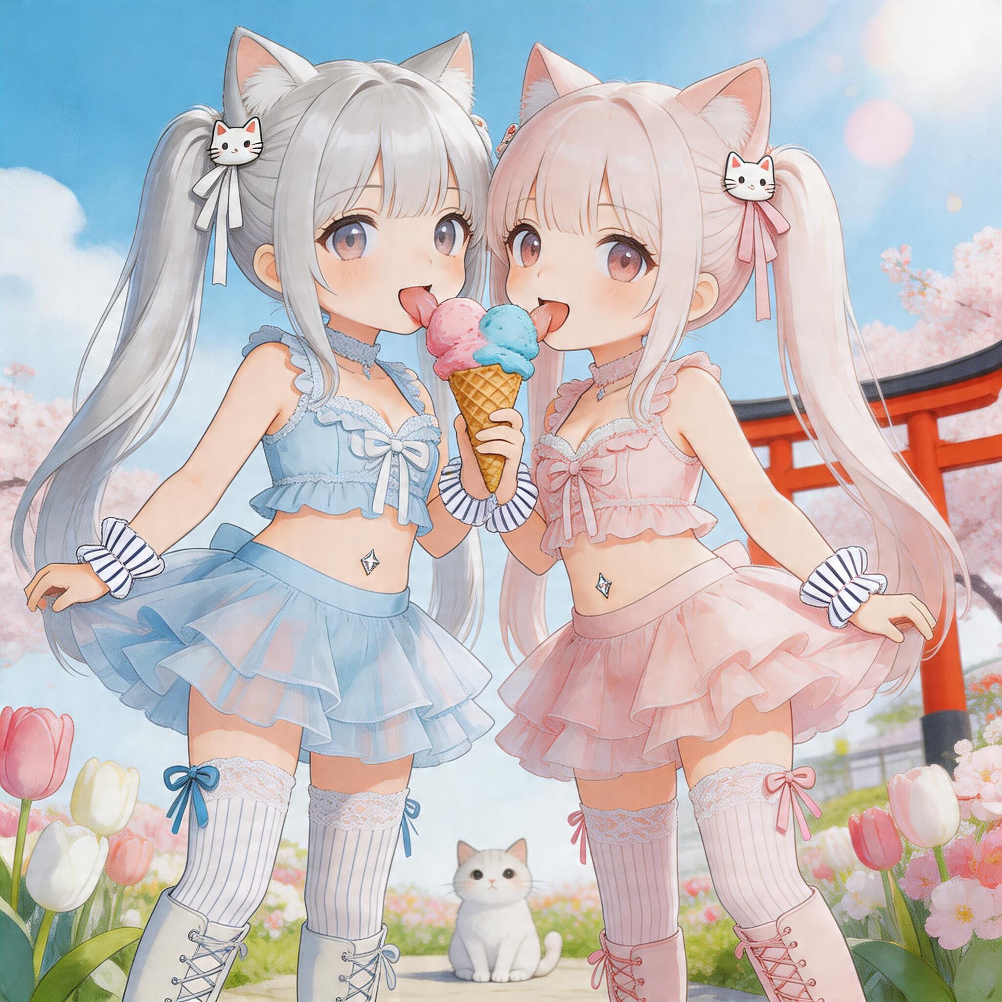 銀ツイにゃんももツイにゃん