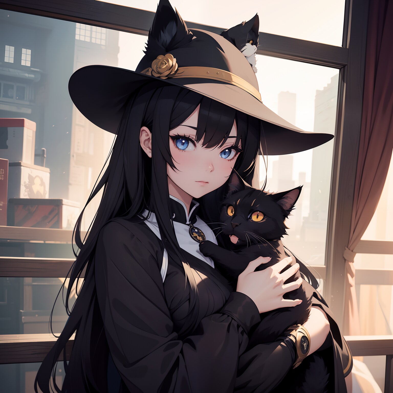 魔女の猫。