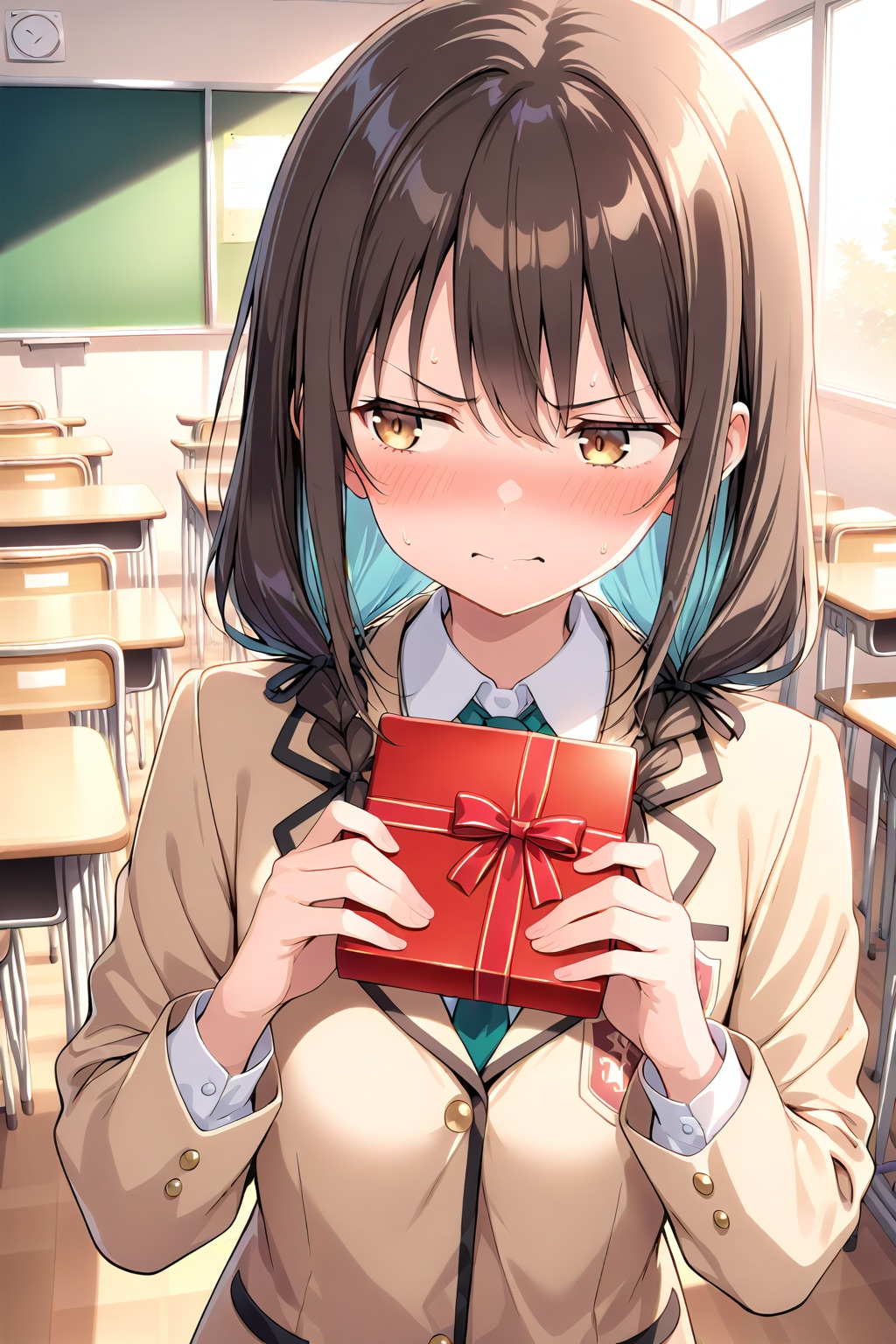 こ、これあげるけど勘違いしないでよね！ | の人気AIイラスト・グラビア