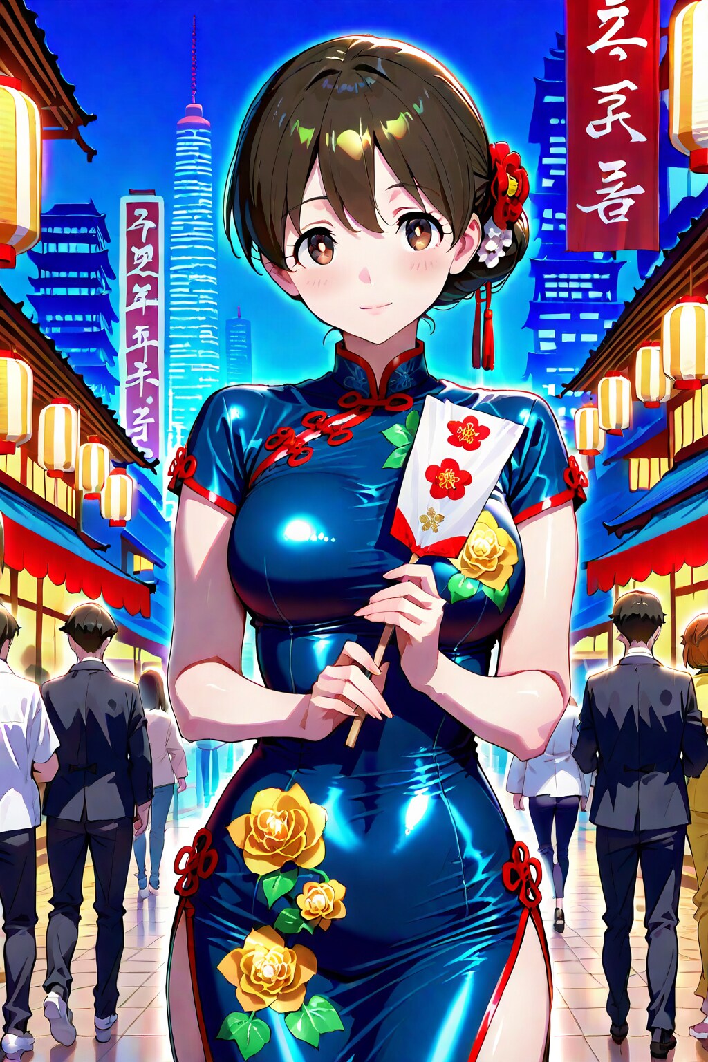 中華街とチャイナドレス嬢