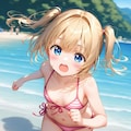 ビーチサイドを走る少女詰め合わせ♪ 3枚目
