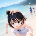 ビーチサイドを走る少女詰め合わせ♪ 2枚目