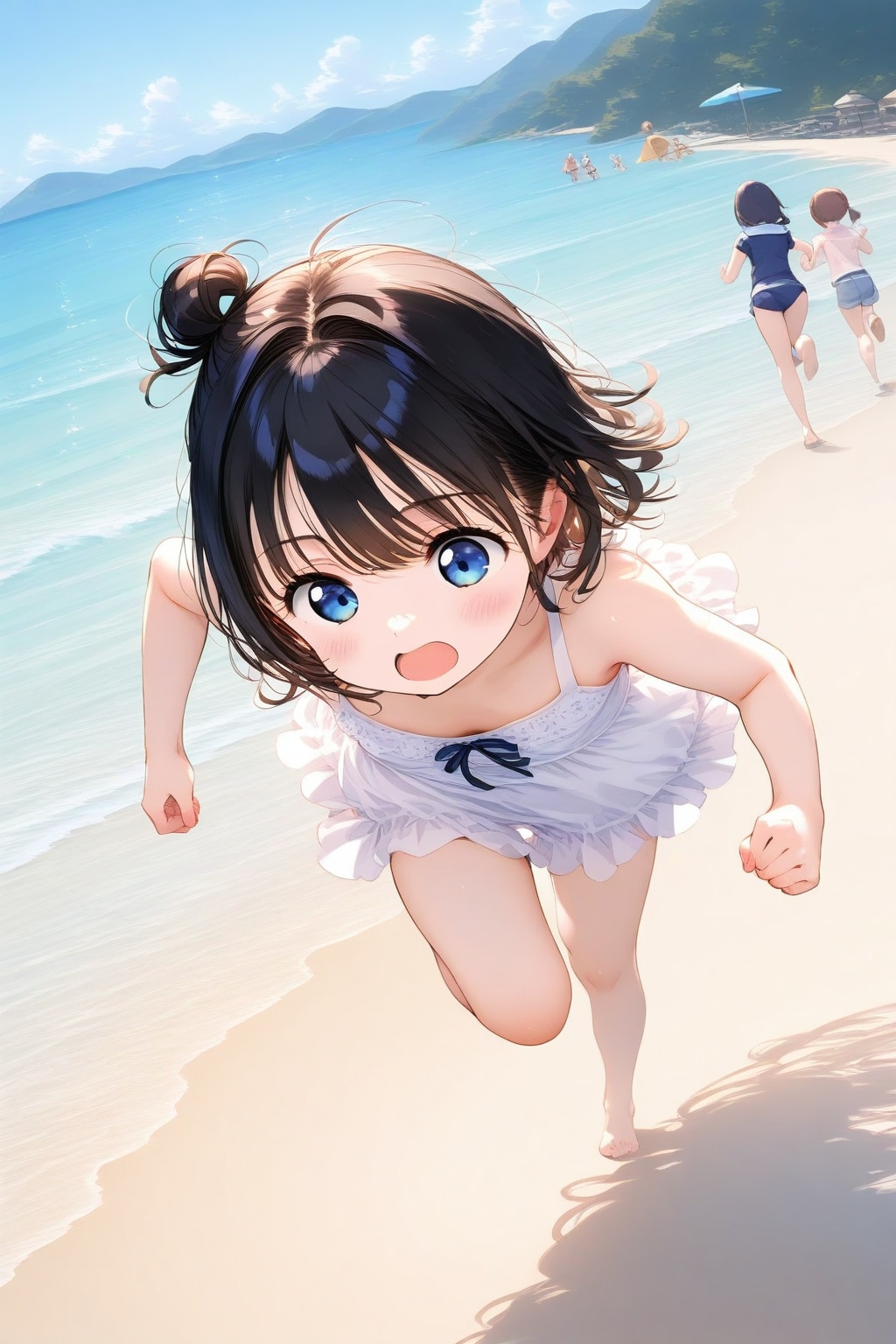 ビーチサイドを走る少女詰め合わせ♪