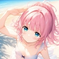 ビーチサイドを走る少女詰め合わせ♪ 6枚目