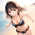 ビーチサイドを走る少女詰め合わせ♪ 7枚目
