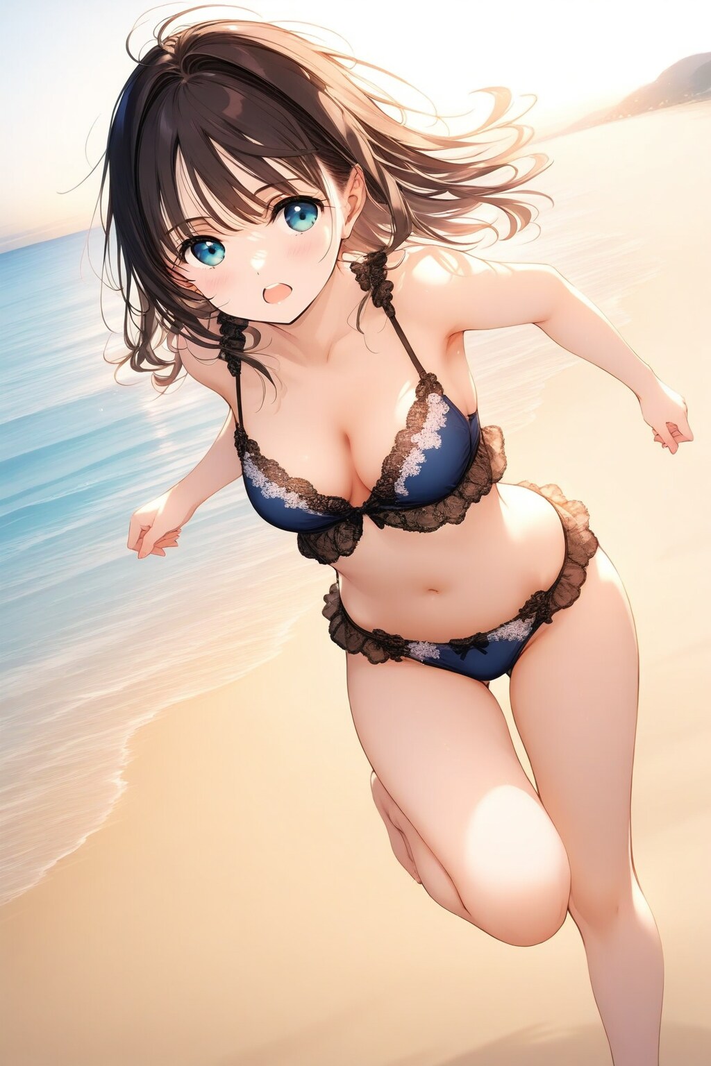 ビーチサイドを走る少女詰め合わせ♪