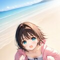 ビーチサイドを走る少女詰め合わせ♪ 5枚目
