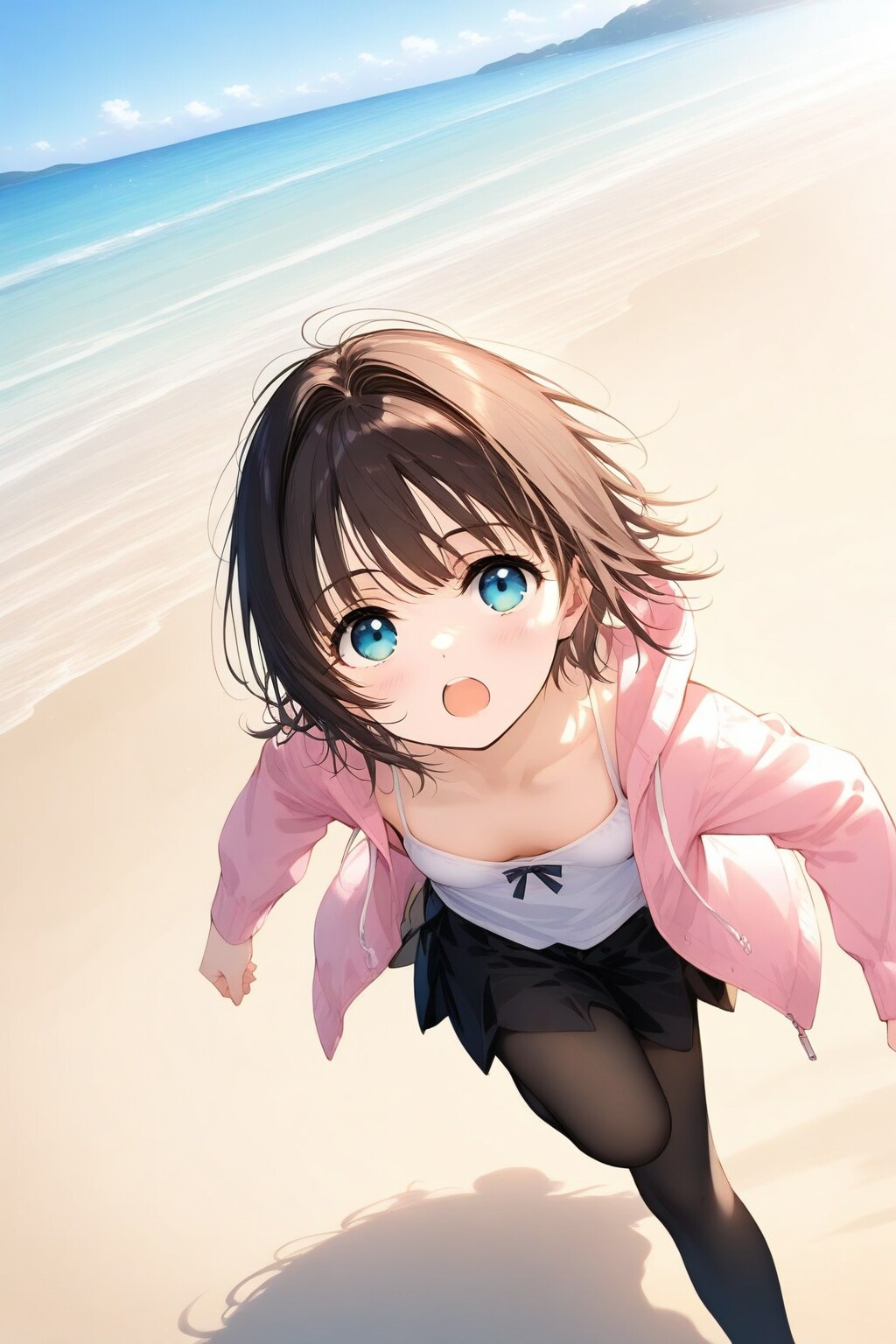 ビーチサイドを走る少女詰め合わせ♪