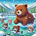 冬に備えるクマさん 2枚目