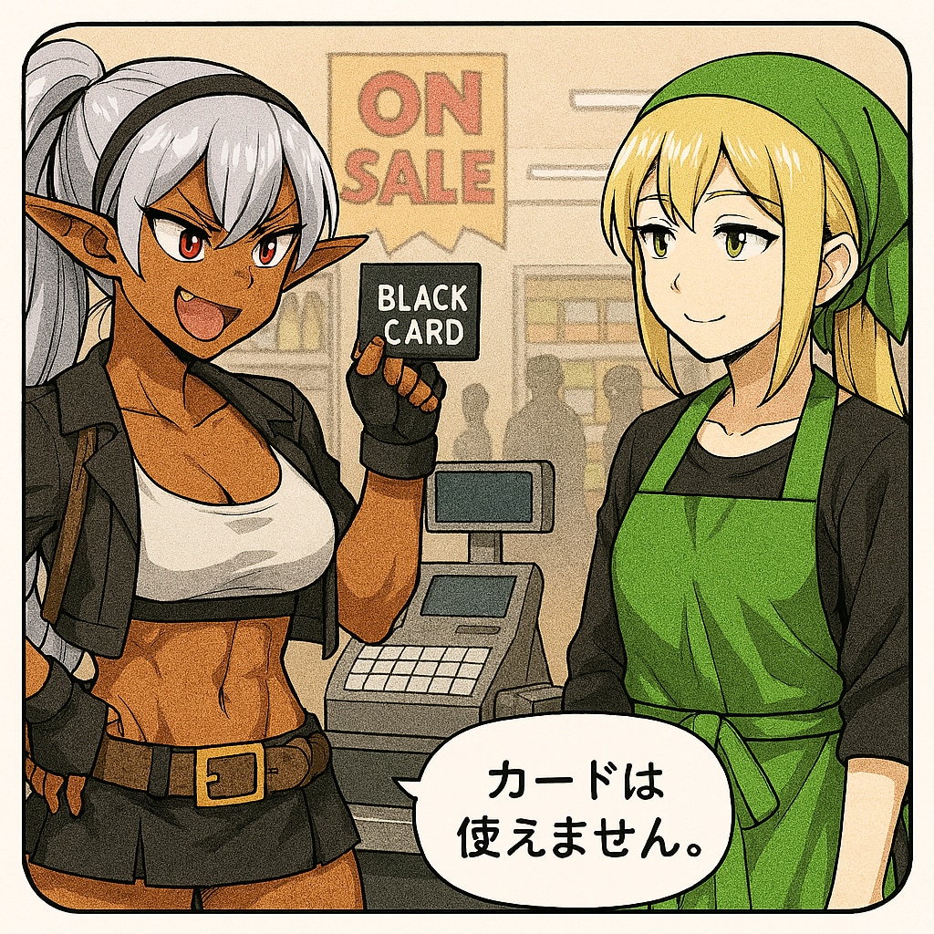 カード使えません