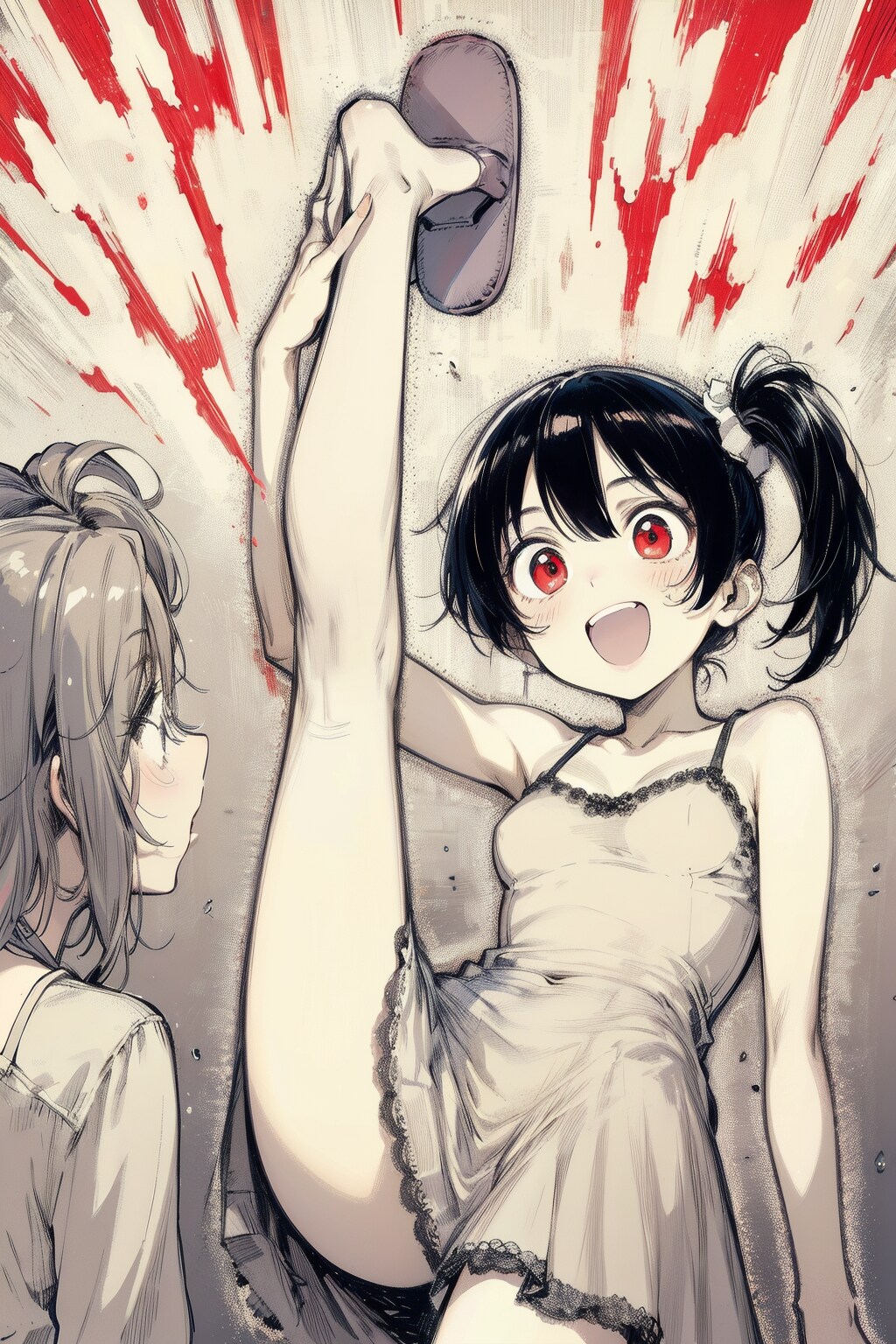 柔軟と見せかけてネリチャギ