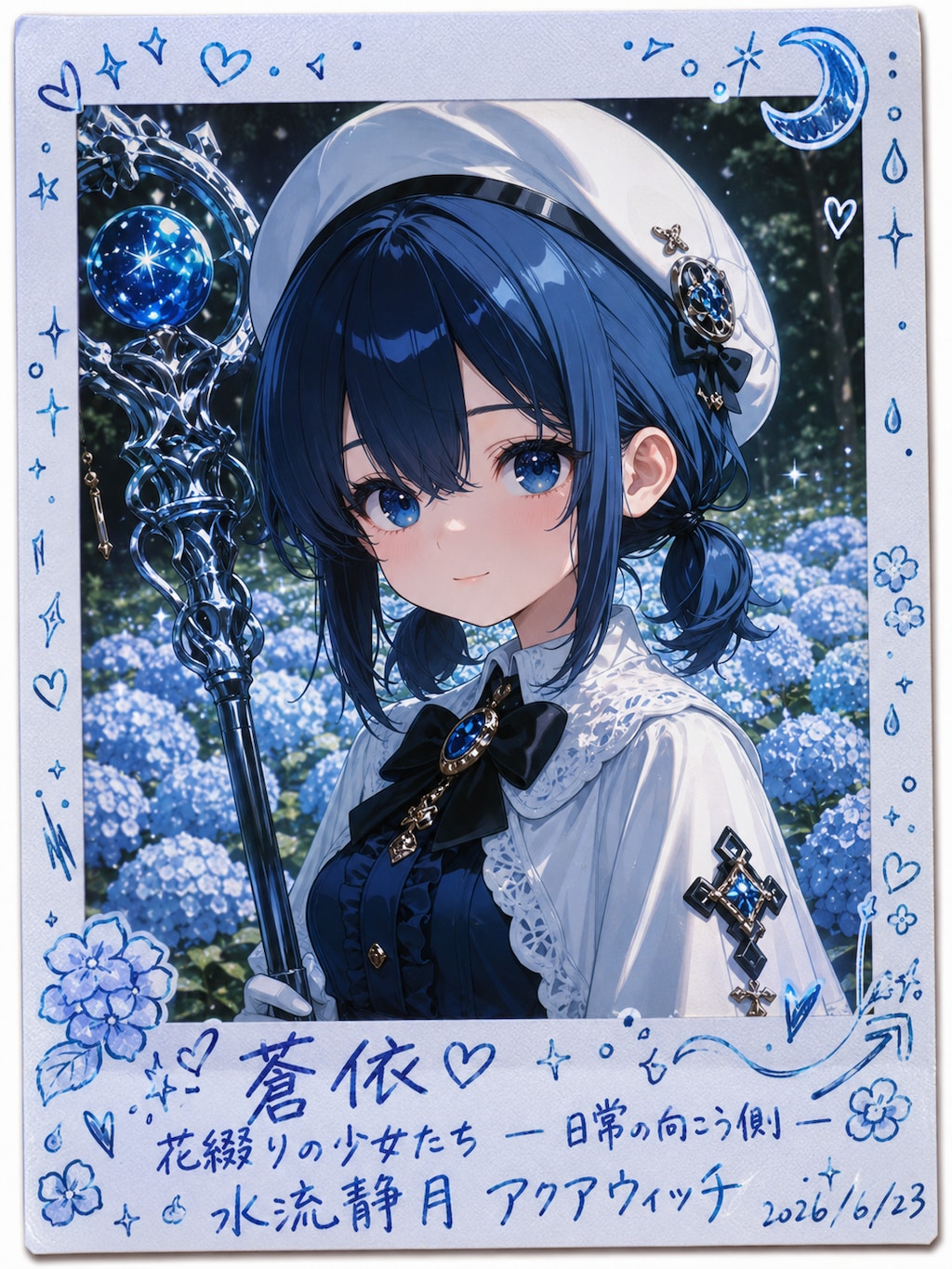 蒼依の紫陽花デコフォト