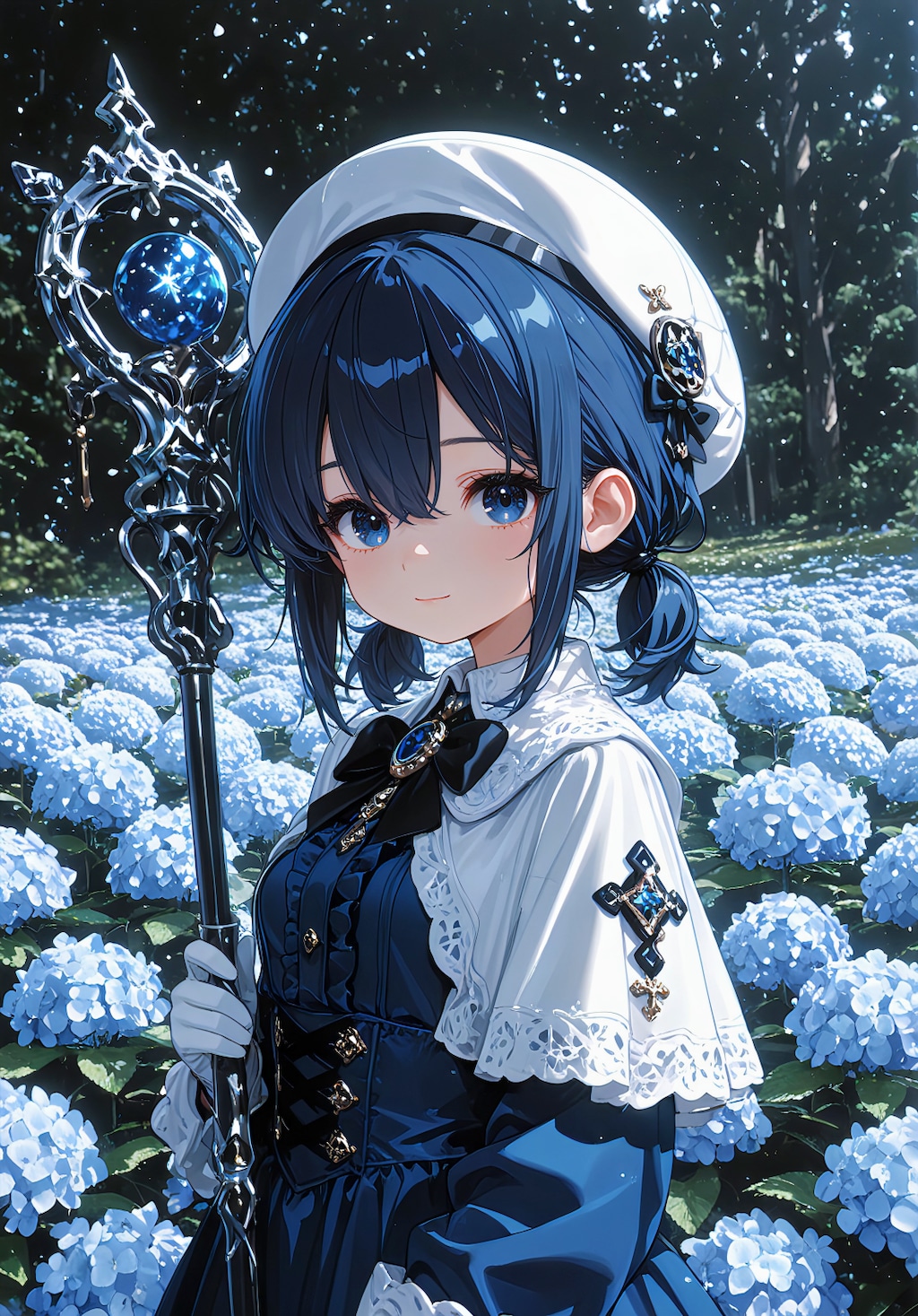 蒼依の紫陽花デコフォト