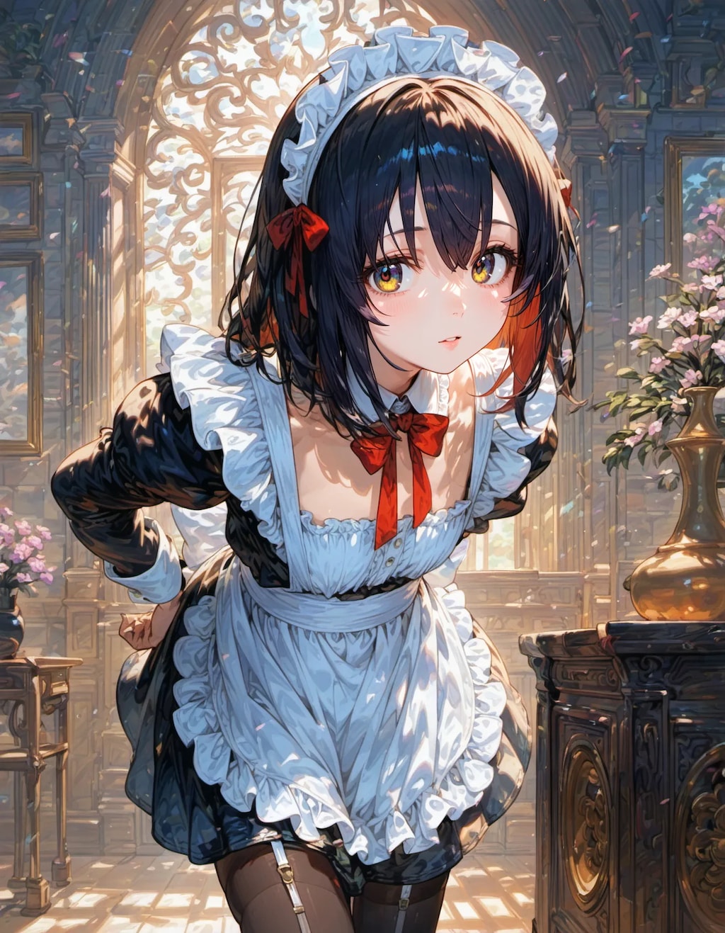 The Maid at the Sunlit Door