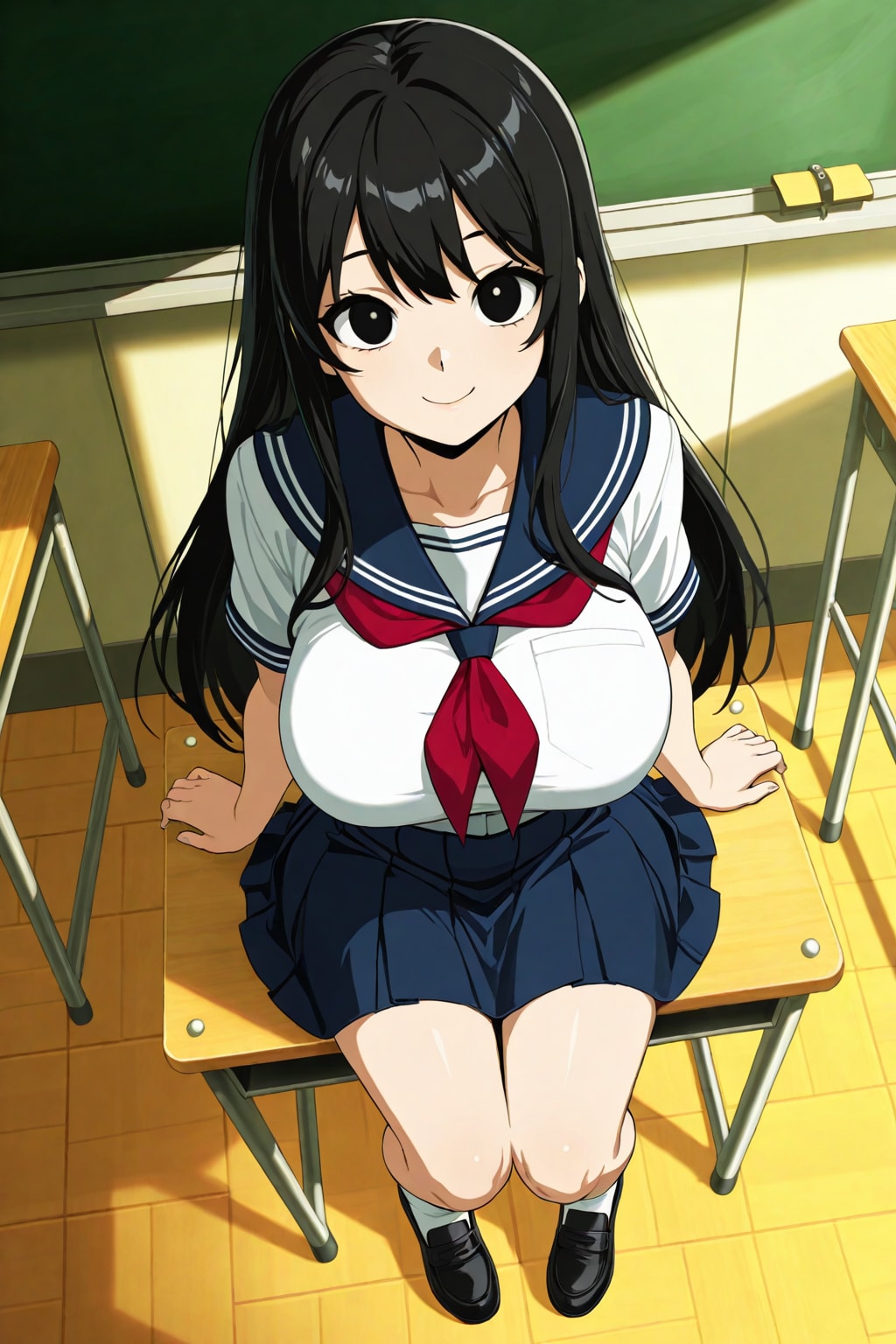 黒髪の女子校生