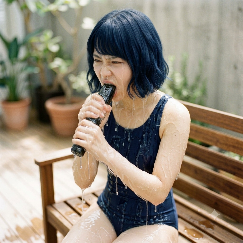 清楚系アイドル アレっぽい棒を舐める