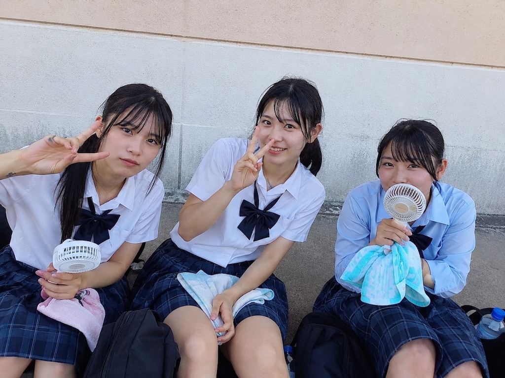 修学旅行のスナップ