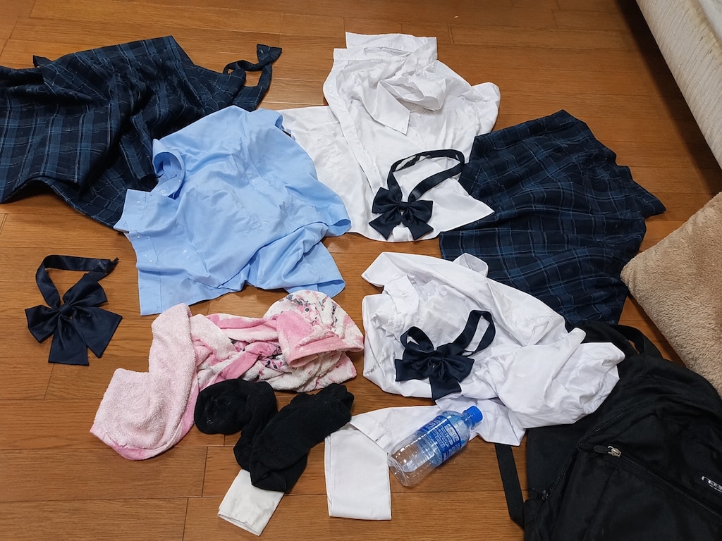 修学旅行のスナップ