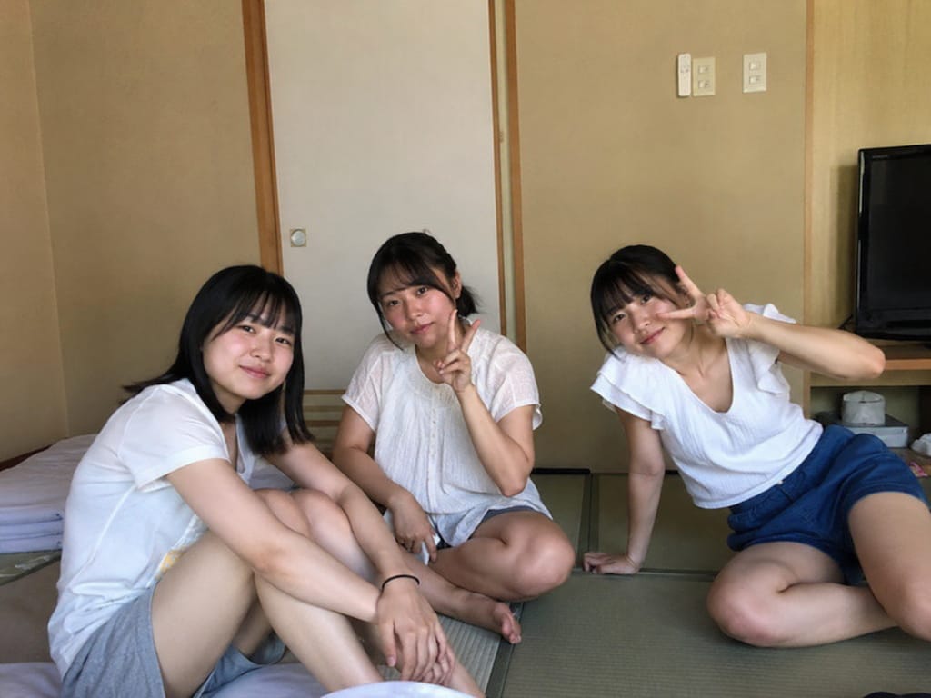 修学旅行のスナップ