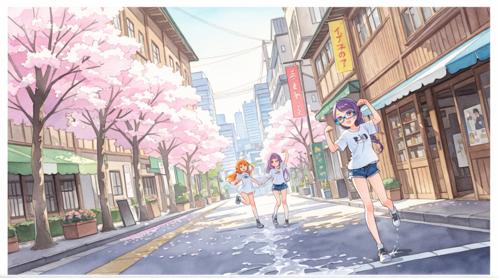 さくらんぼ水彩画