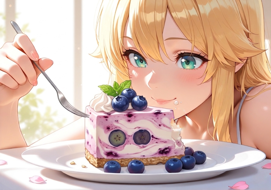 ブルーベリームースケーキ