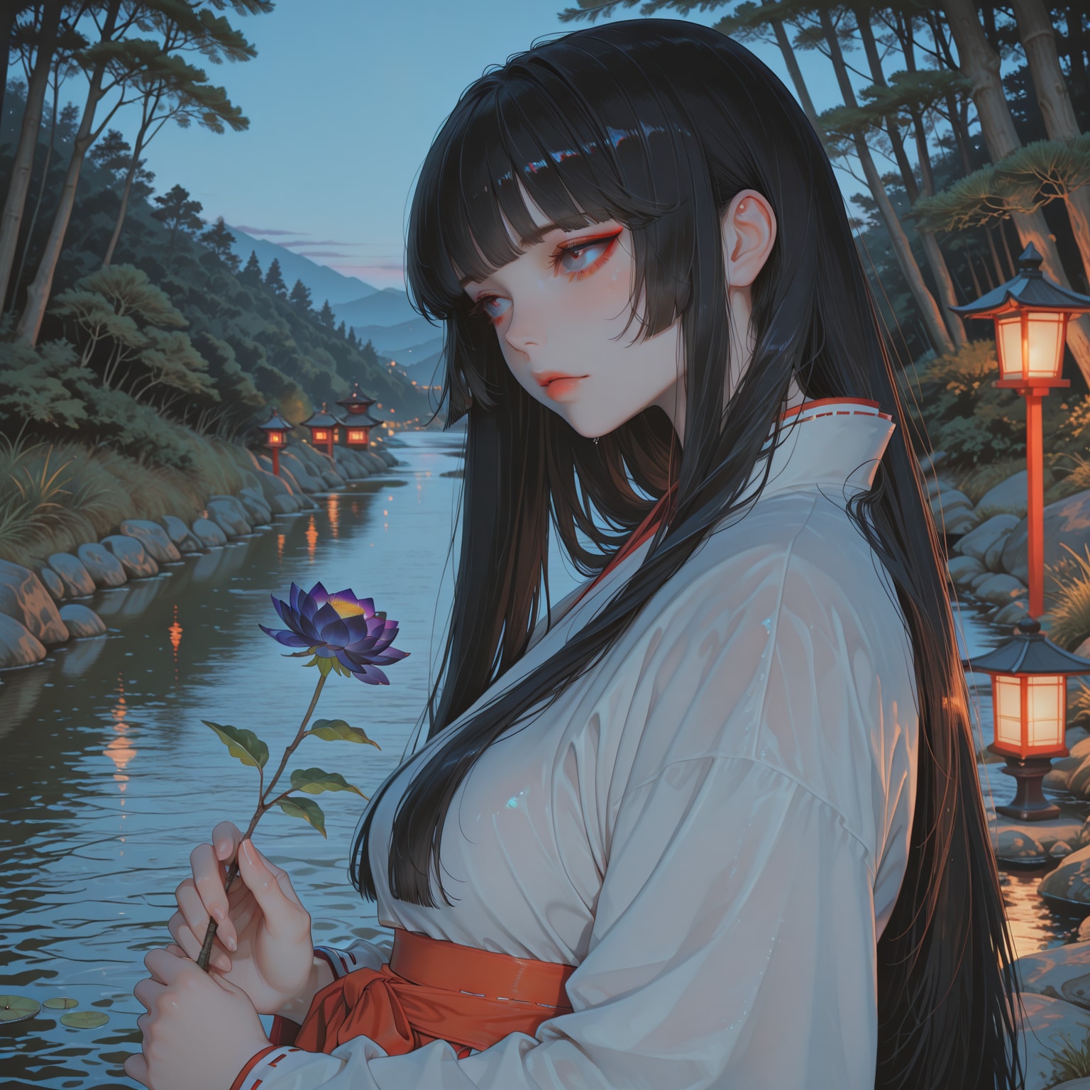 黒髪の巫女