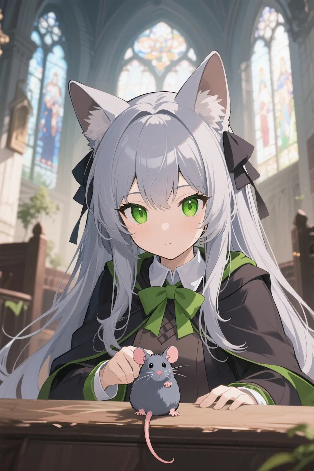 ステラちゃんとネズミ