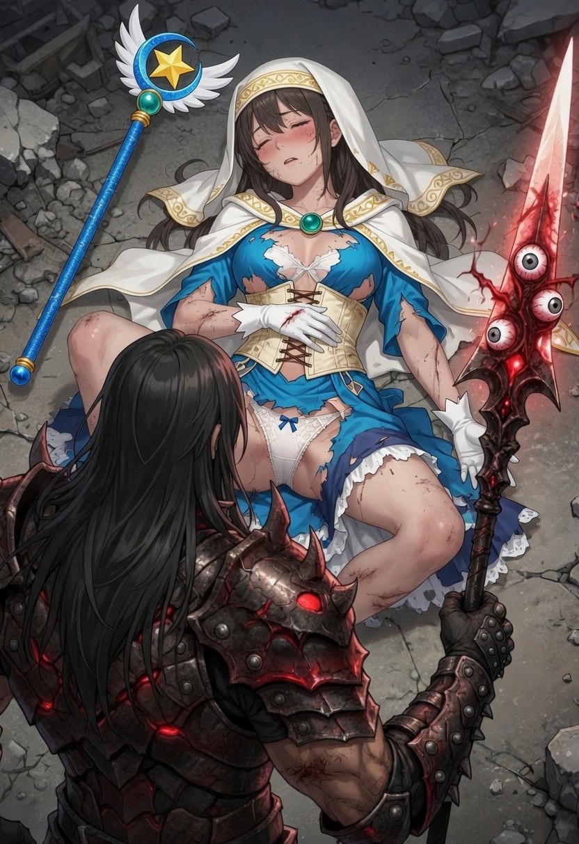 敗北の魔法少女。変身解除。