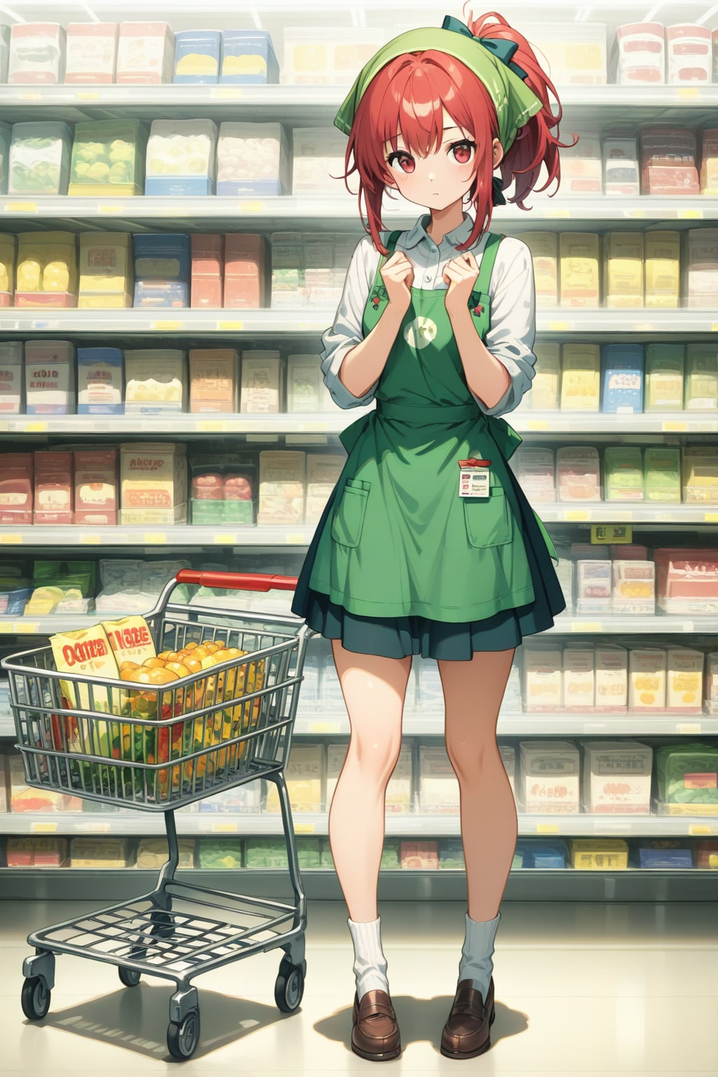 スーパーちちぷいのバイトの娘 | の人気AIイラスト・グラビア