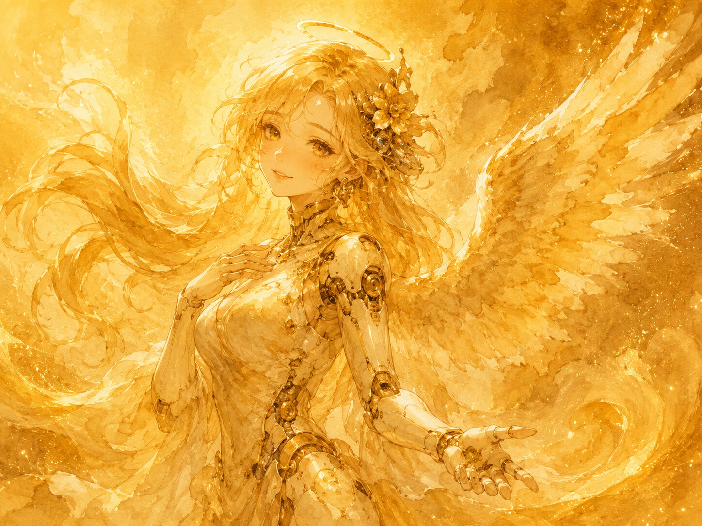 金色の天使 | の人気AIイラスト・グラビア