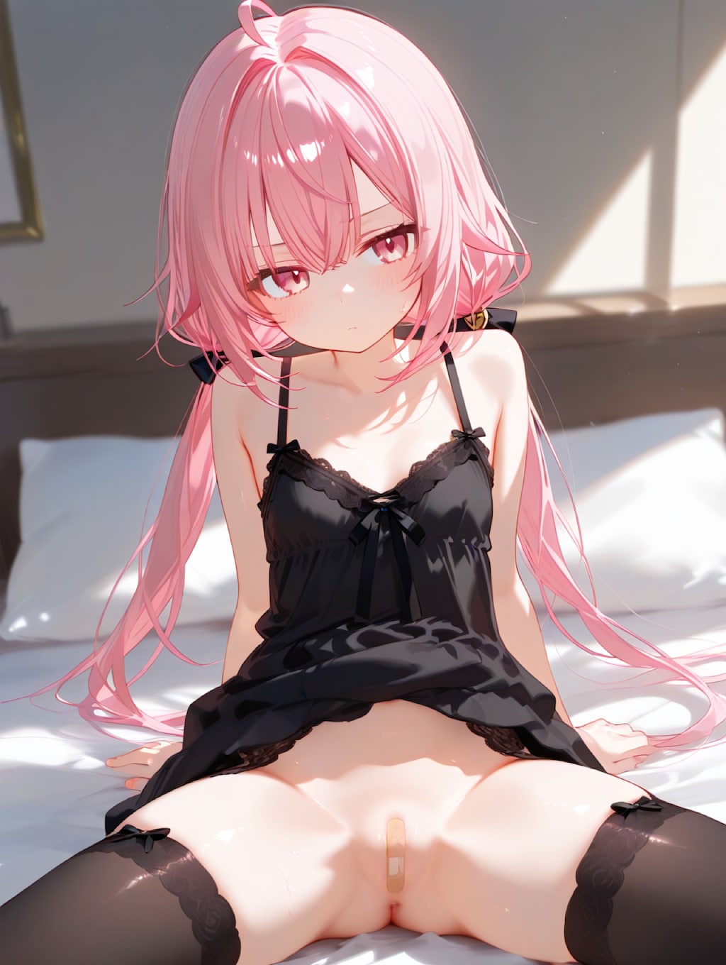 ピンク髪ちゃんのーぱてぃ絆創膏チャレンジ