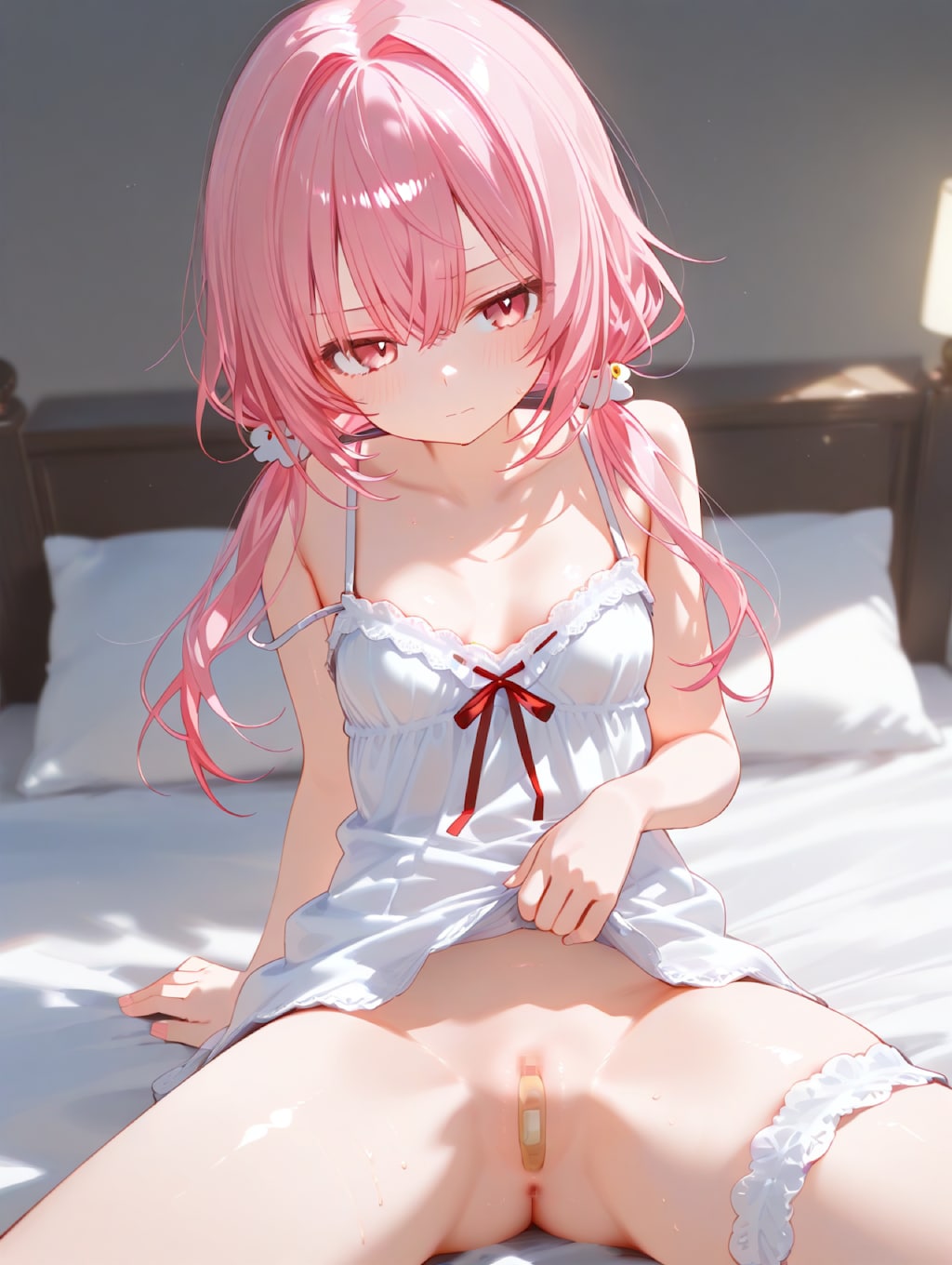 ピンク髪ちゃんのーぱてぃ絆創膏チャレンジ