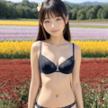 お花畑で制服を脱いだJK2 5枚目