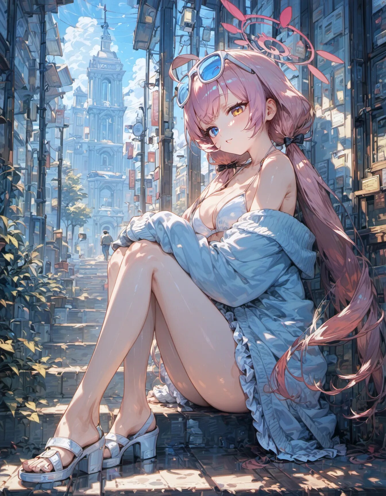 Angel's Descent to the City | の人気AIイラスト・グラビア