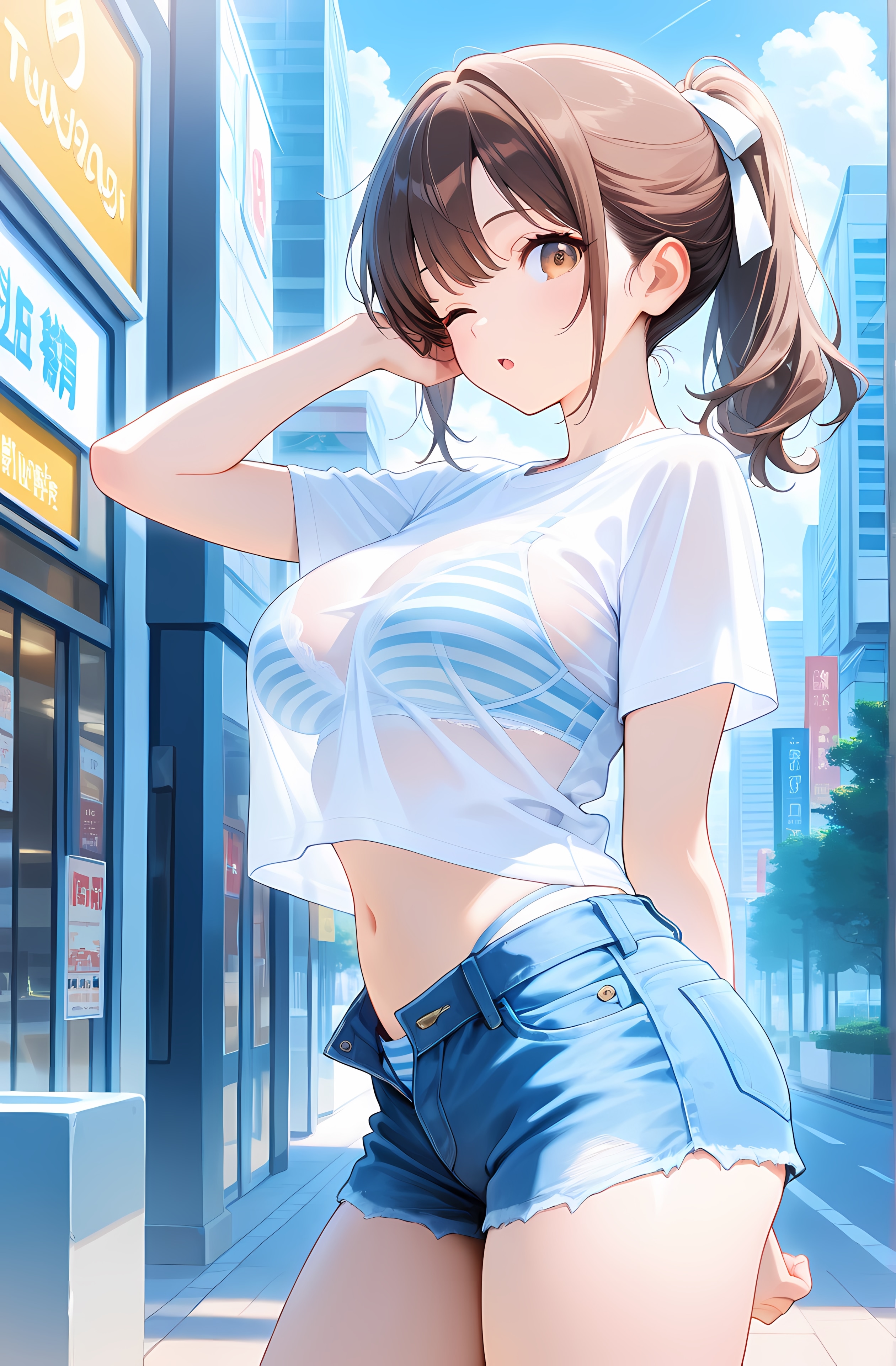 夏ですね（水着か下着か見せパンか？）