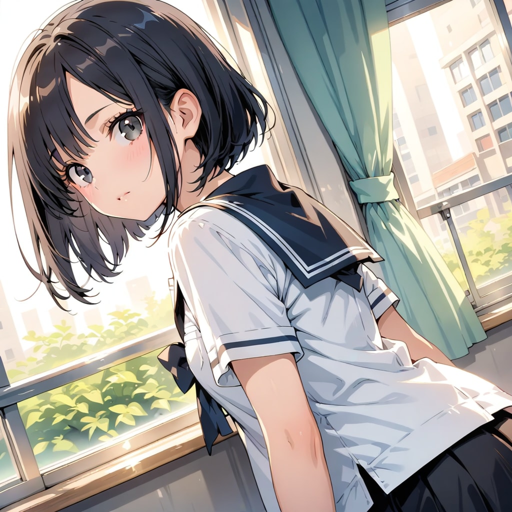 黒髪セーラー | の人気AIイラスト・グラビア