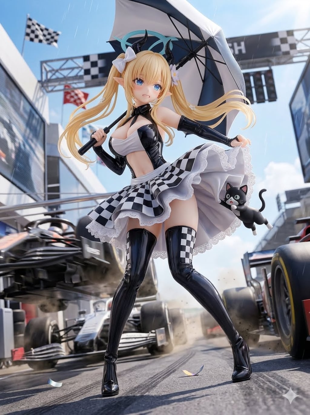 異世界制服少女達　リルト・アイリス  （Lilt-Iris）メイド悪魔のレースクィーン
