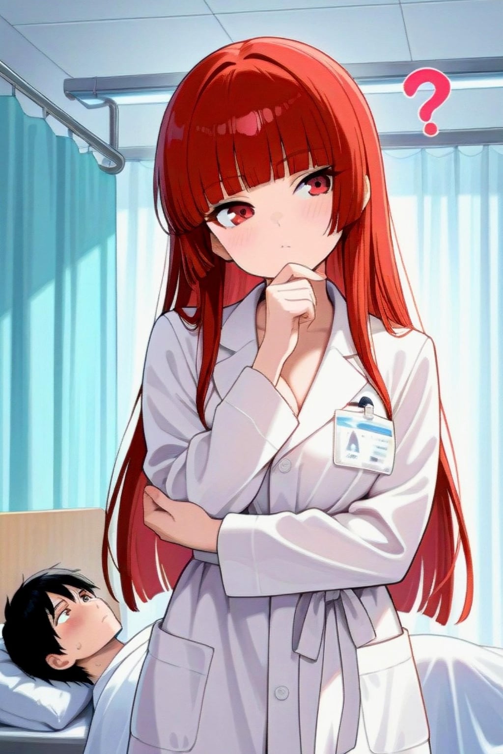 お医者さんの赤髪ちゃん