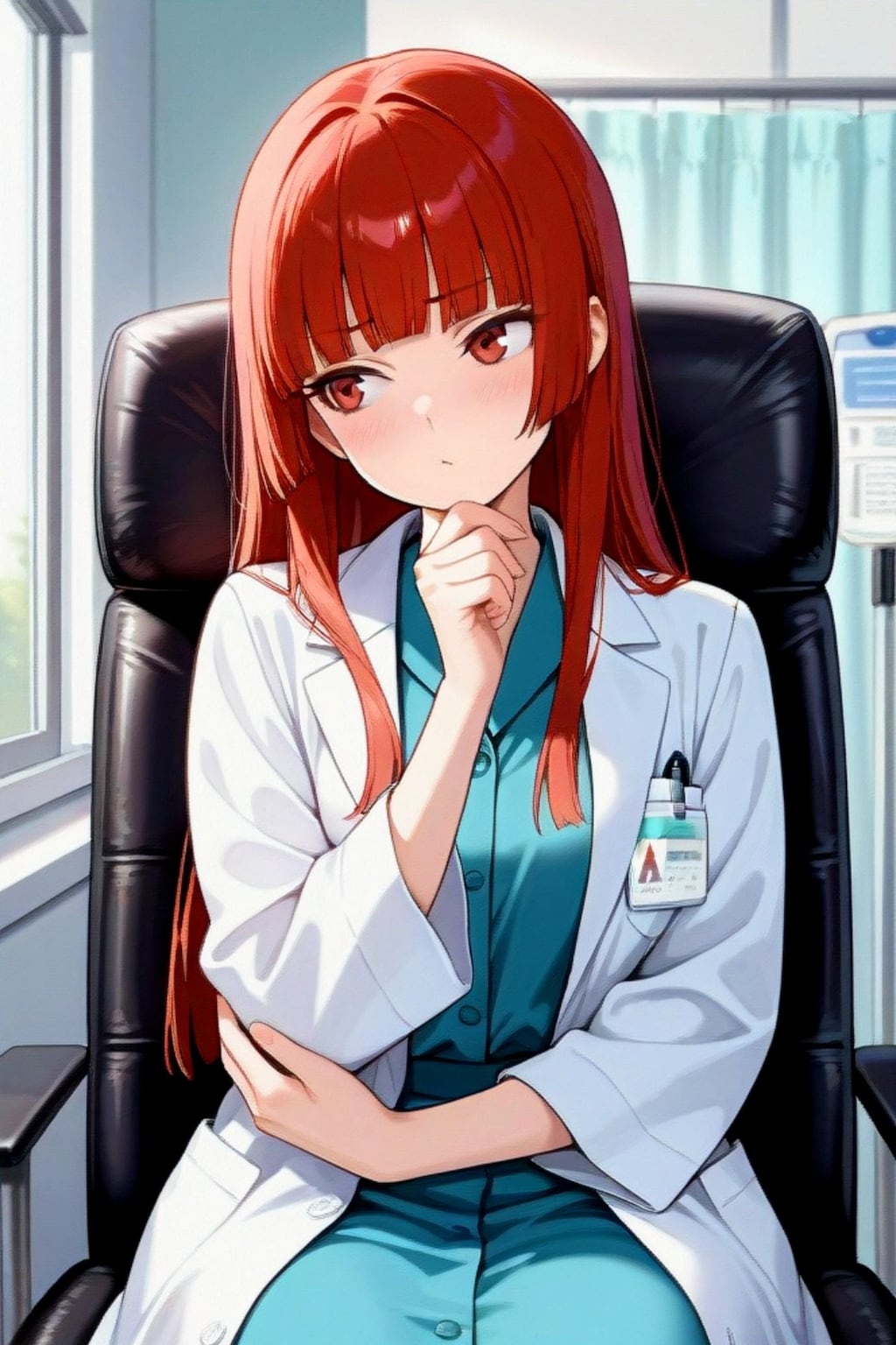 お医者さんの赤髪ちゃん