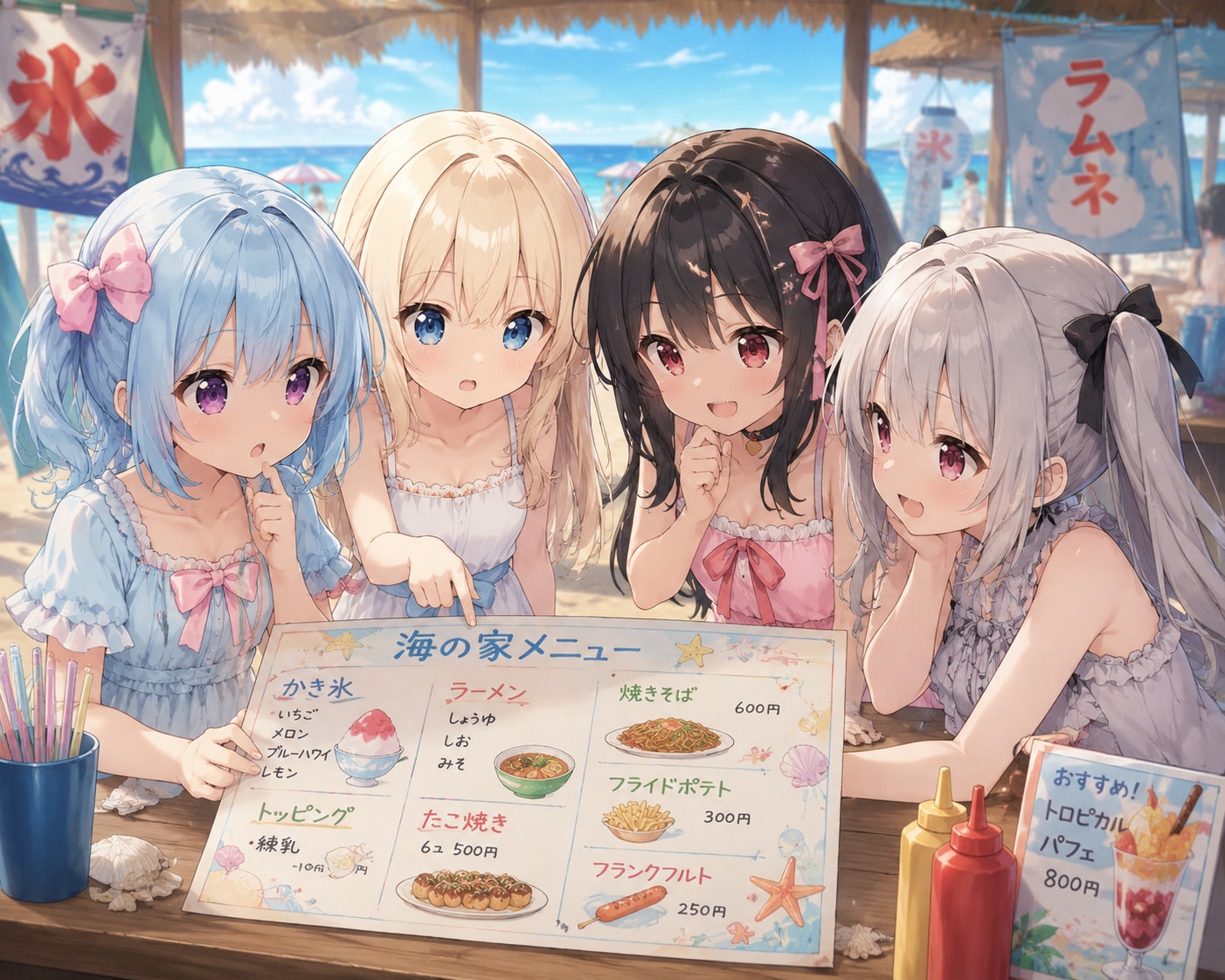 しゃべる海の家メニュー！？