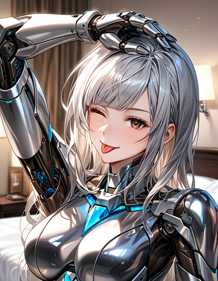 てへぺろメカ子 | の人気AIイラスト・グラビア