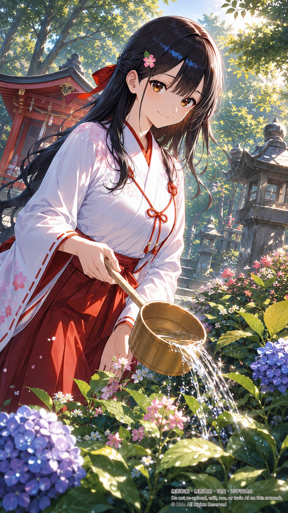 朝の神社の神楽さん | の人気AIイラスト・グラビア