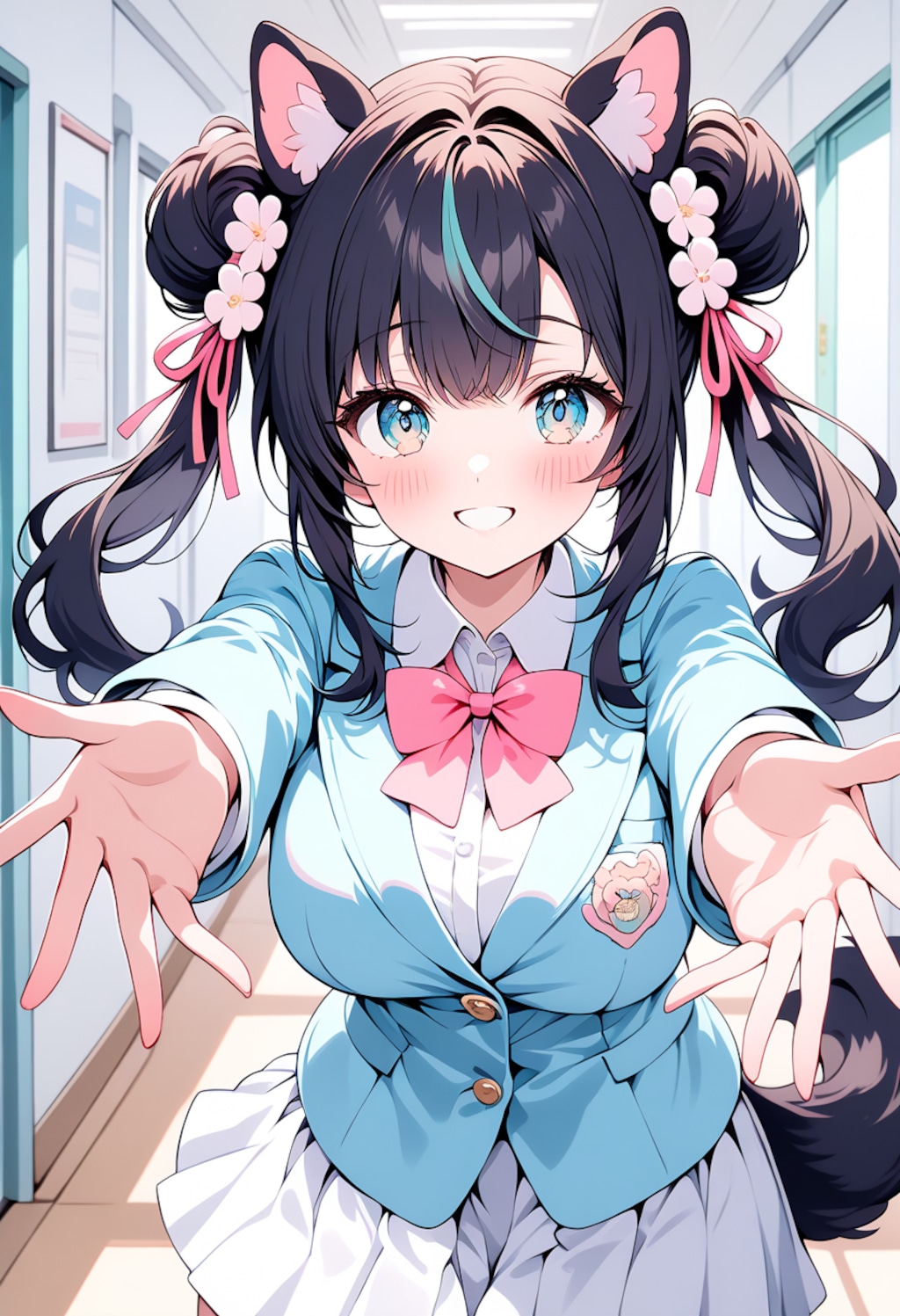 うちの子たちと制服アニマル