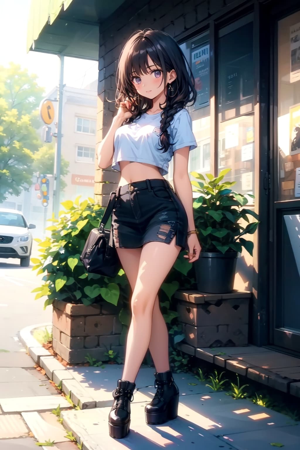 店から出てきた子