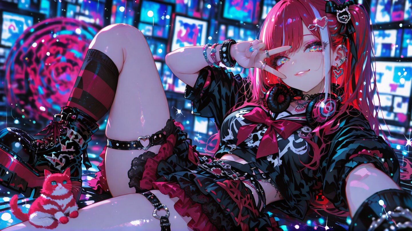 地雷系パンクギャル #16 | の人気AIイラスト・グラビア